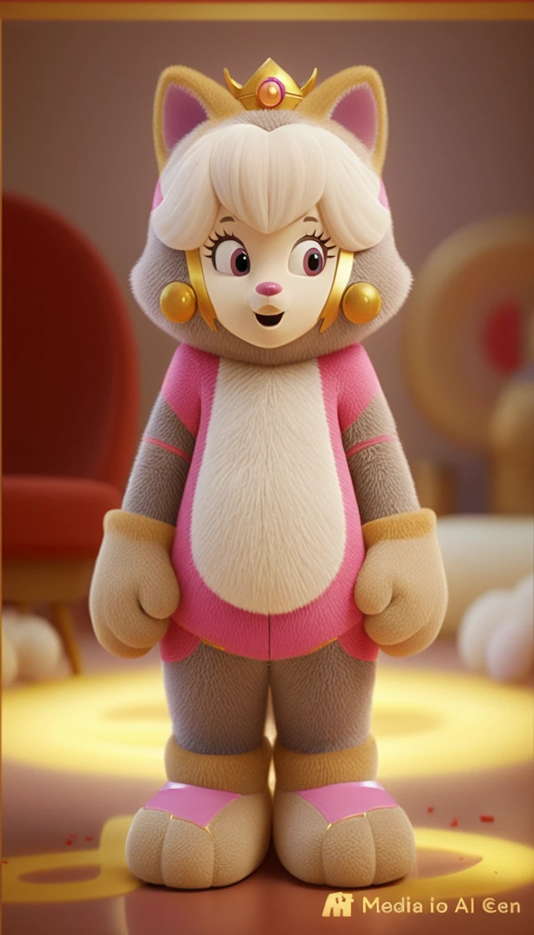 Mascotte a Figura Intera in una Scena d'Interni