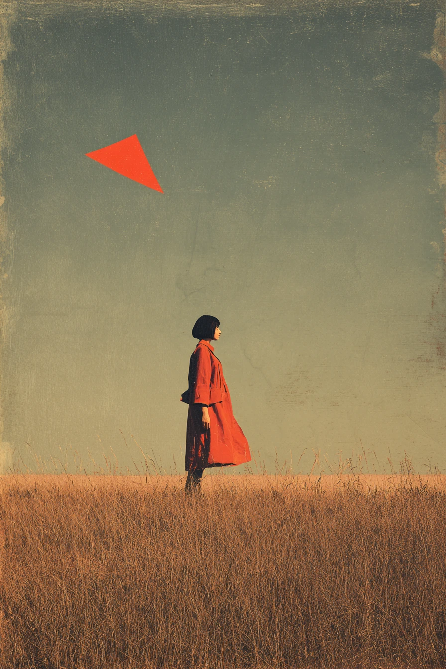 Colagem vintage surreal sobre a sensação de ser ignorado e invisível