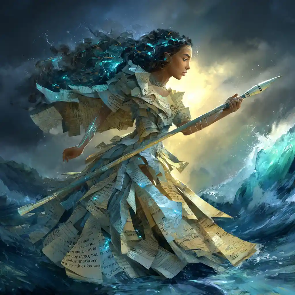 以故事平息文字狂濤的海洋女神