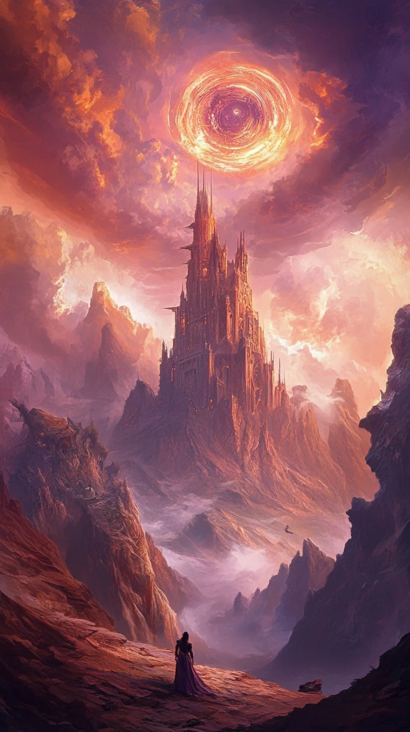 Fantasy landscape of the Path of Fire desert realms