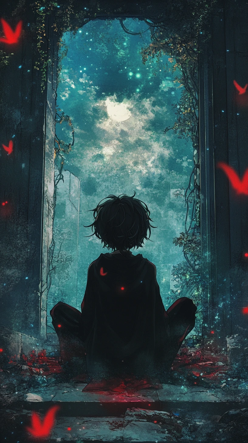 Sovrano anime in un misterioso regno di fantasia onirica