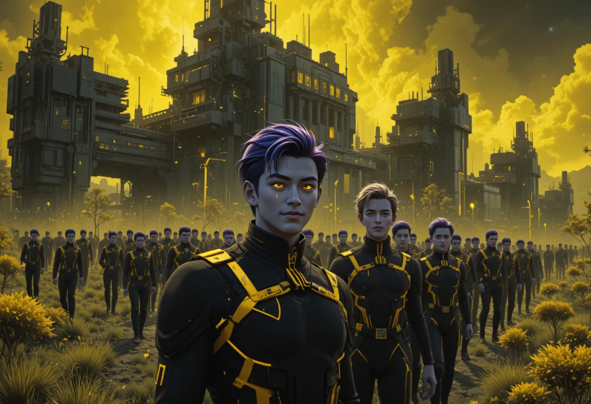 Une infinité d’adolescents dans un campus de science‑fiction néon