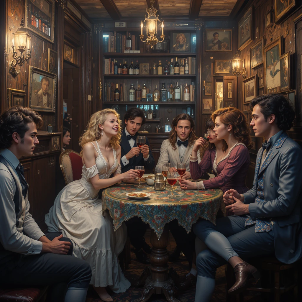 Taverne anglaise historique comme lieu de rencontre secret pour hommes