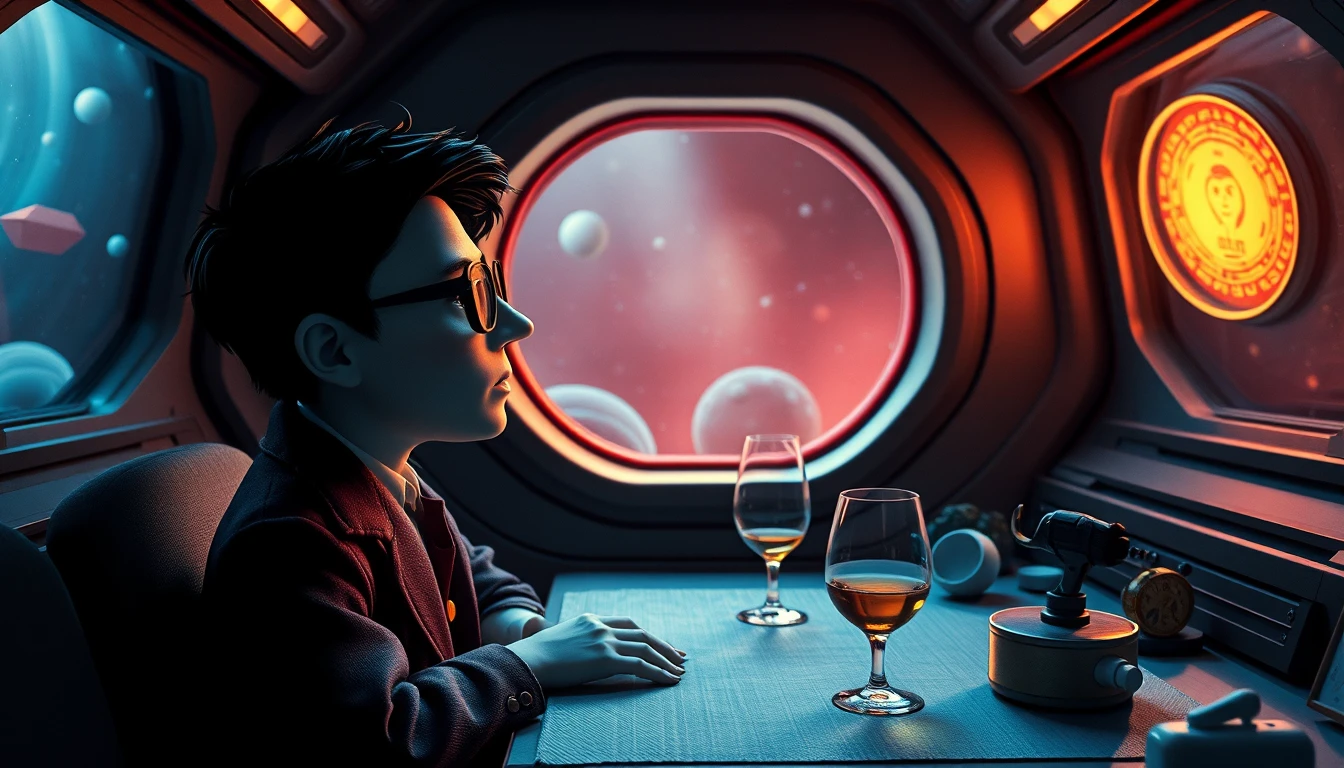 Lonely scientist waking up inside a silent spaceship