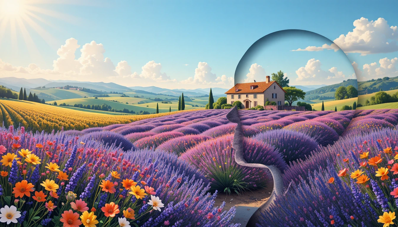 Onda di fiori in fiore che fluisce dalla testa di una donna
