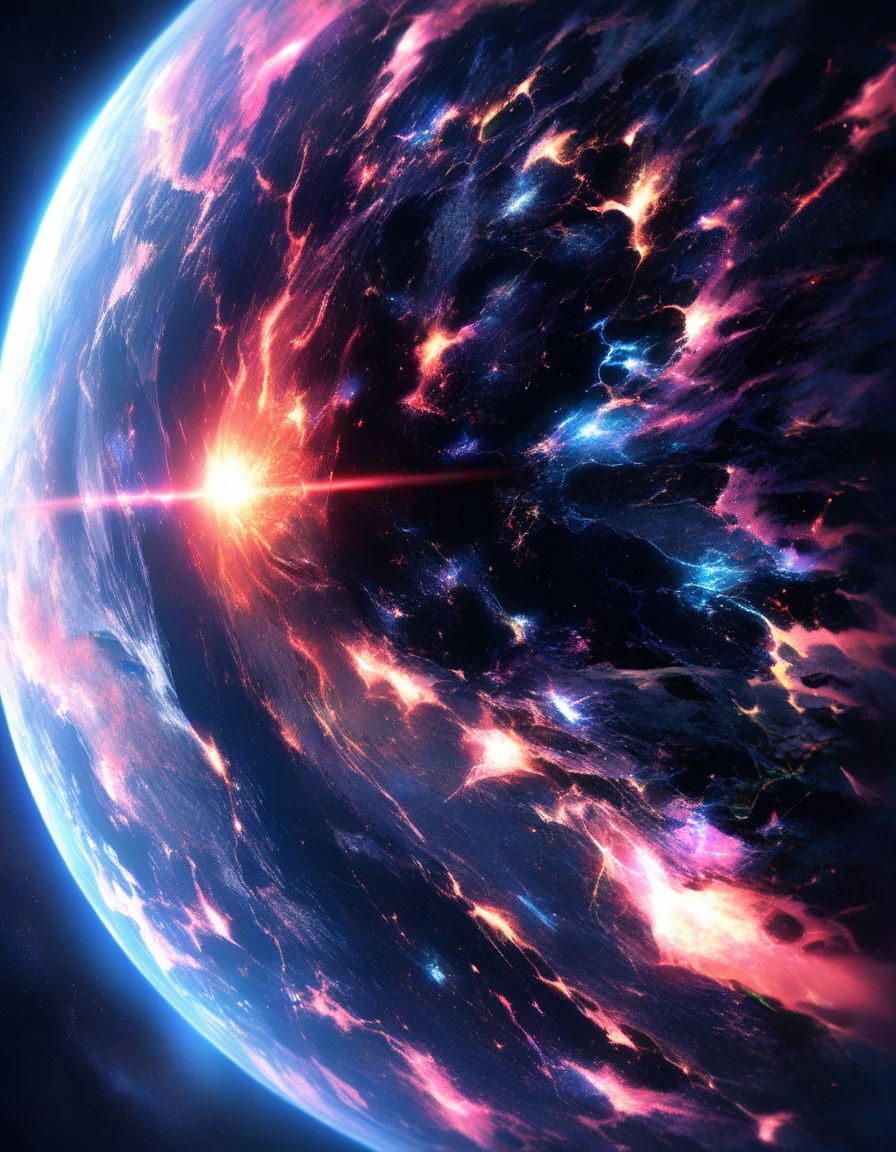 La Terra dall’orbita che forma un colossale volto umano che fissa l’osservatore