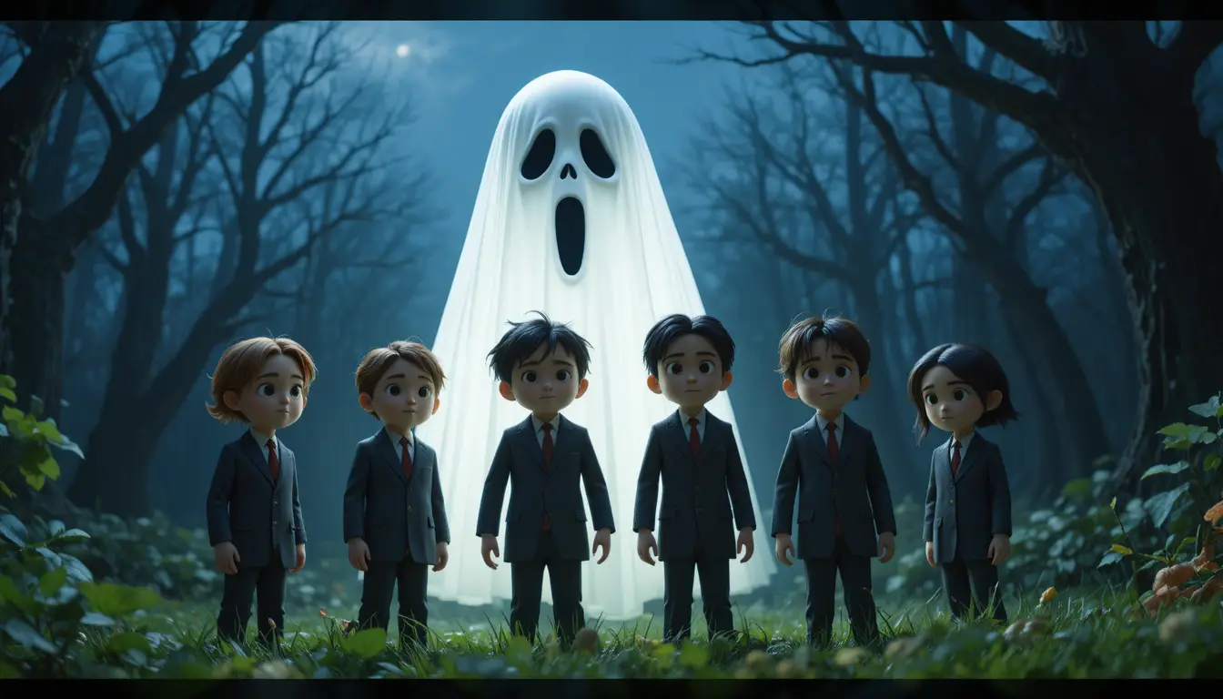 Scena in stile Pixar con un inquietante killer mascherato che bracca le vittime