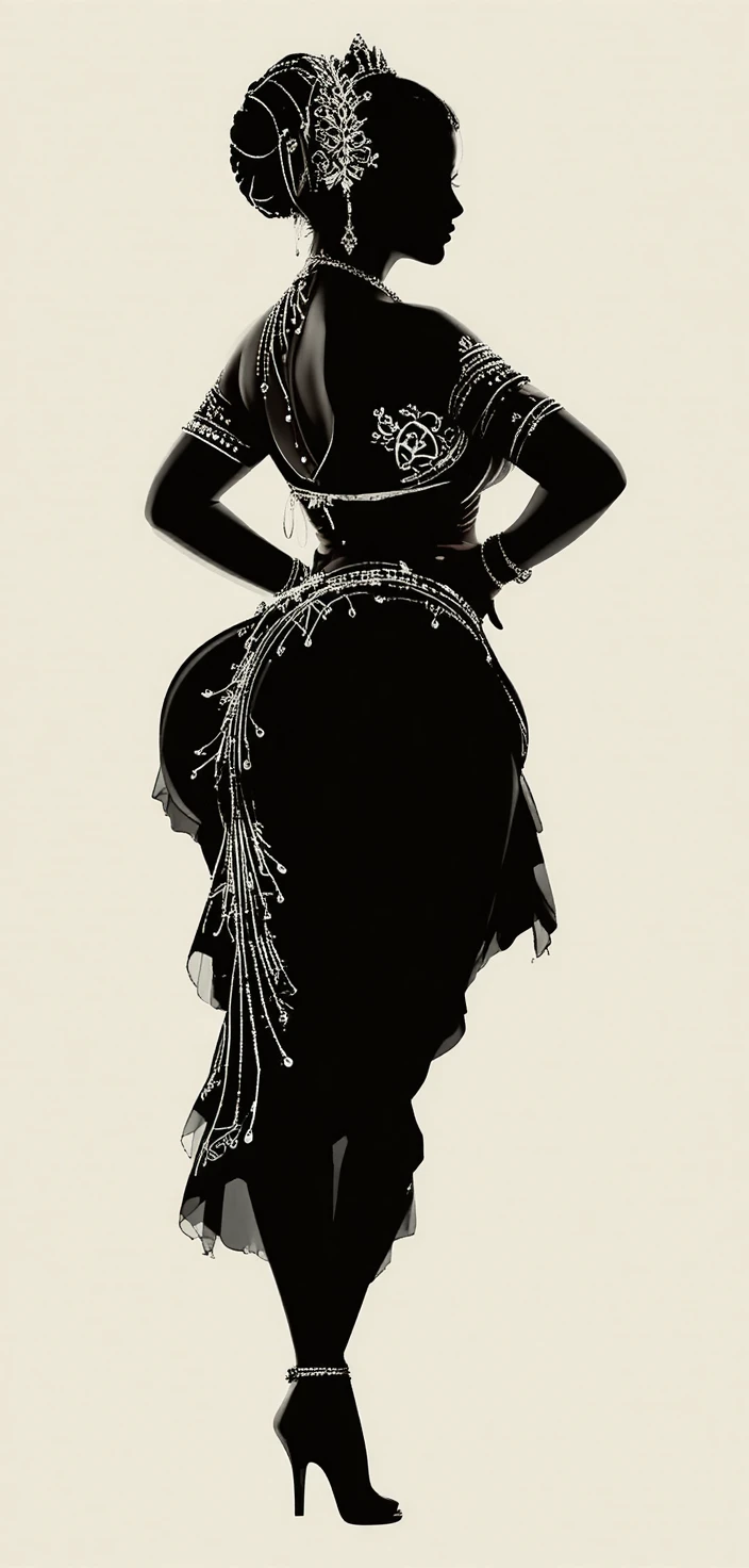 Mariée d’Inde du Sud en tenue de danse traditionnelle
