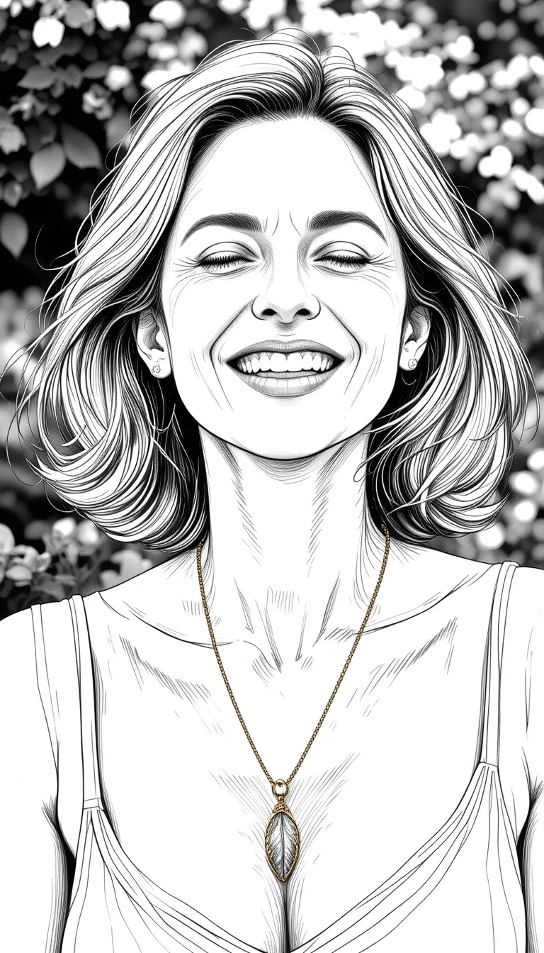 Smiling woman with closed eyes enjoying warm sunlight outdoors