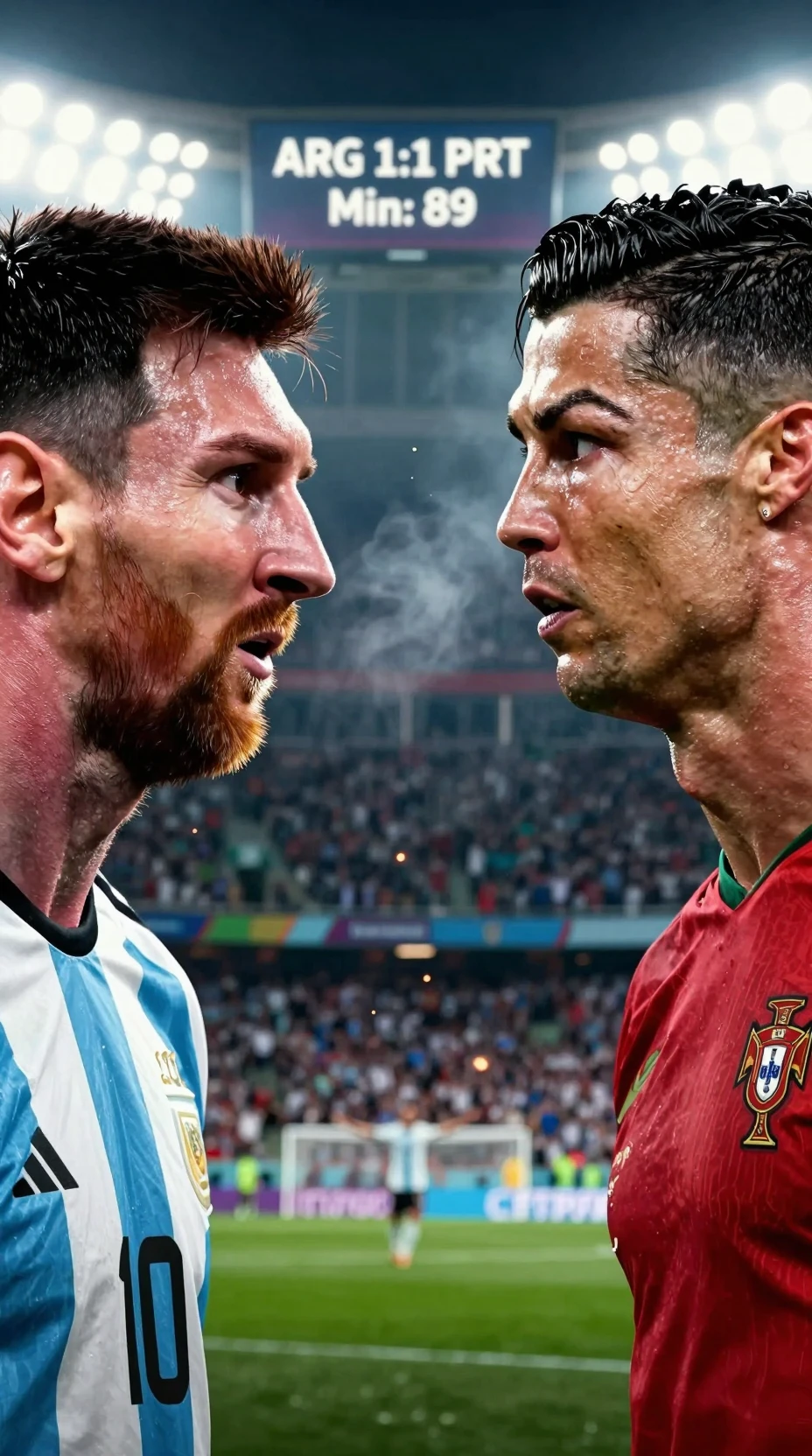 Filmreifes Duell zwischen zwei rivalisierenden Fußballlegenden