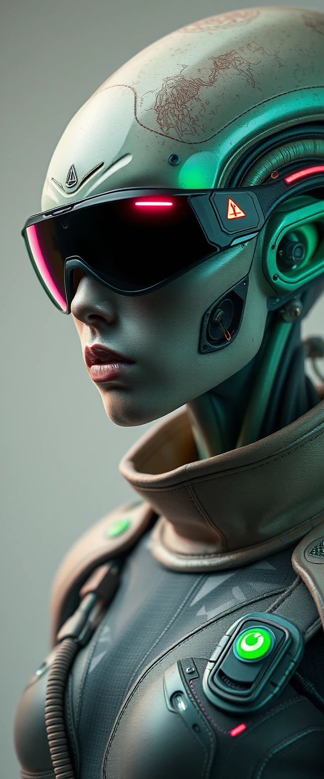 Retrato de meio corpo de um alienígena realista parecido com um camarão
