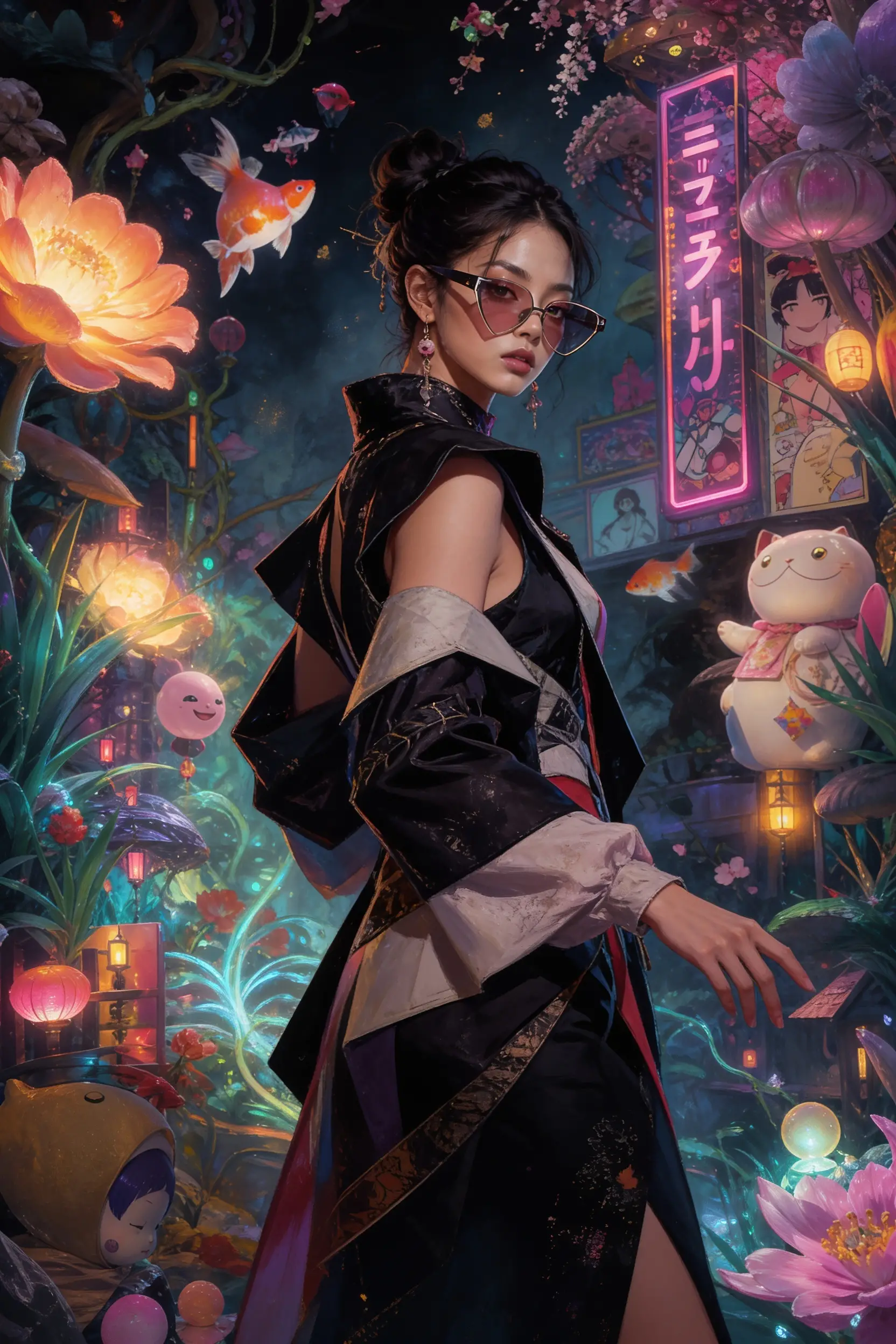 自信女性的超現實肖像，演繹前衛時尚風格