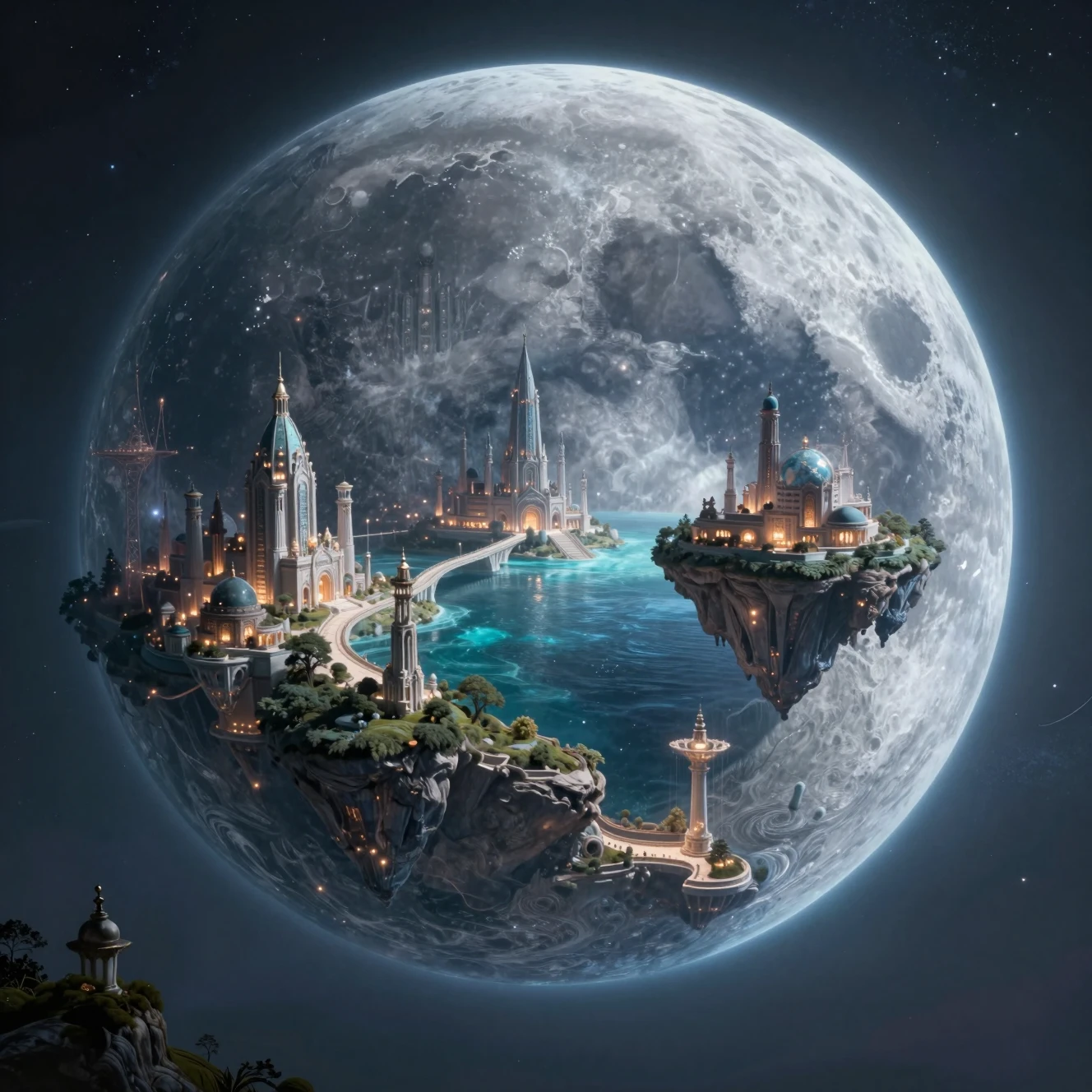 Gigantesca luna cava che rivela un antico mondo interiore