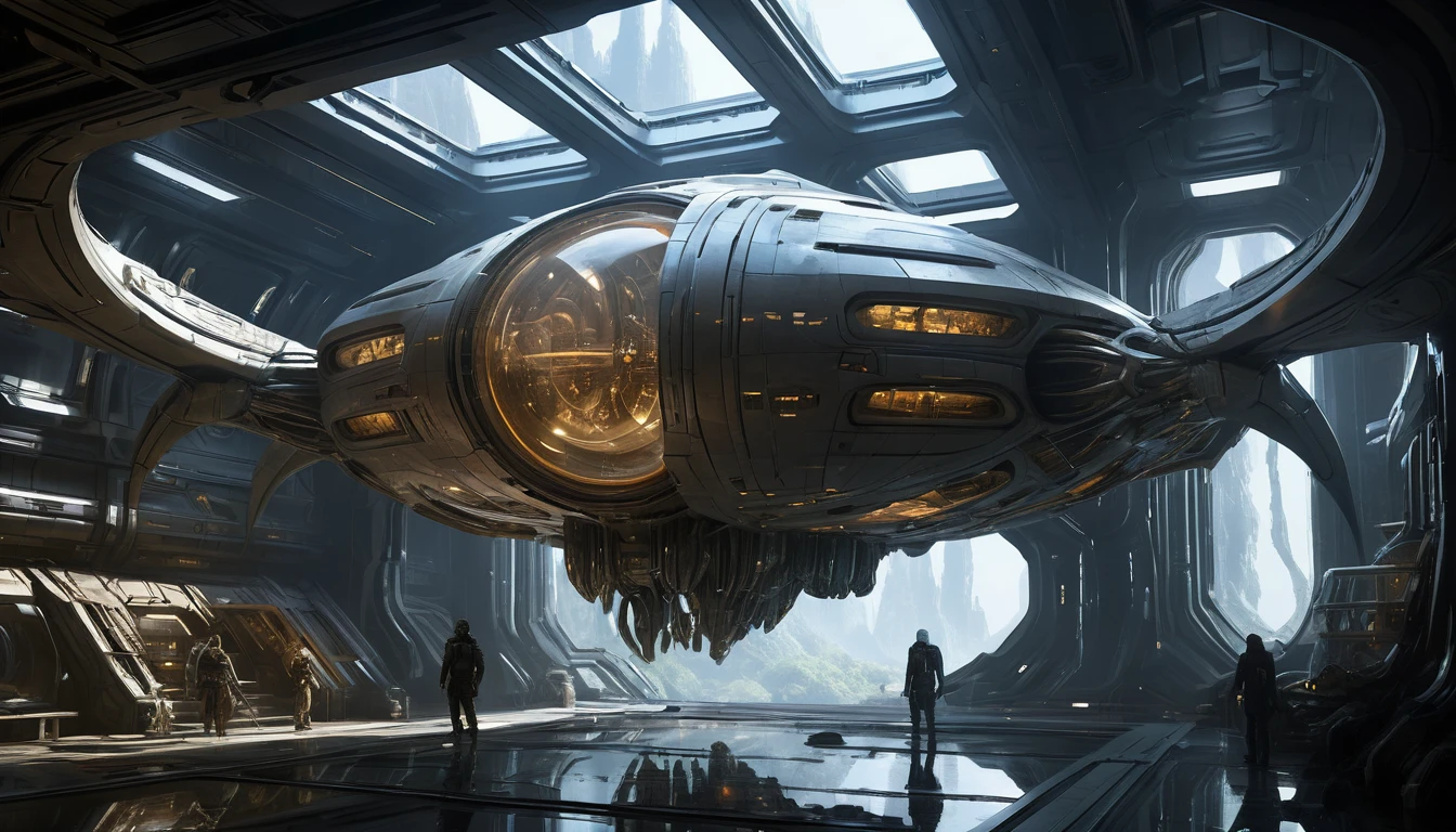 Imensa Nave-Mãe de Látex Vivo à Deriva no Espaço Profundo