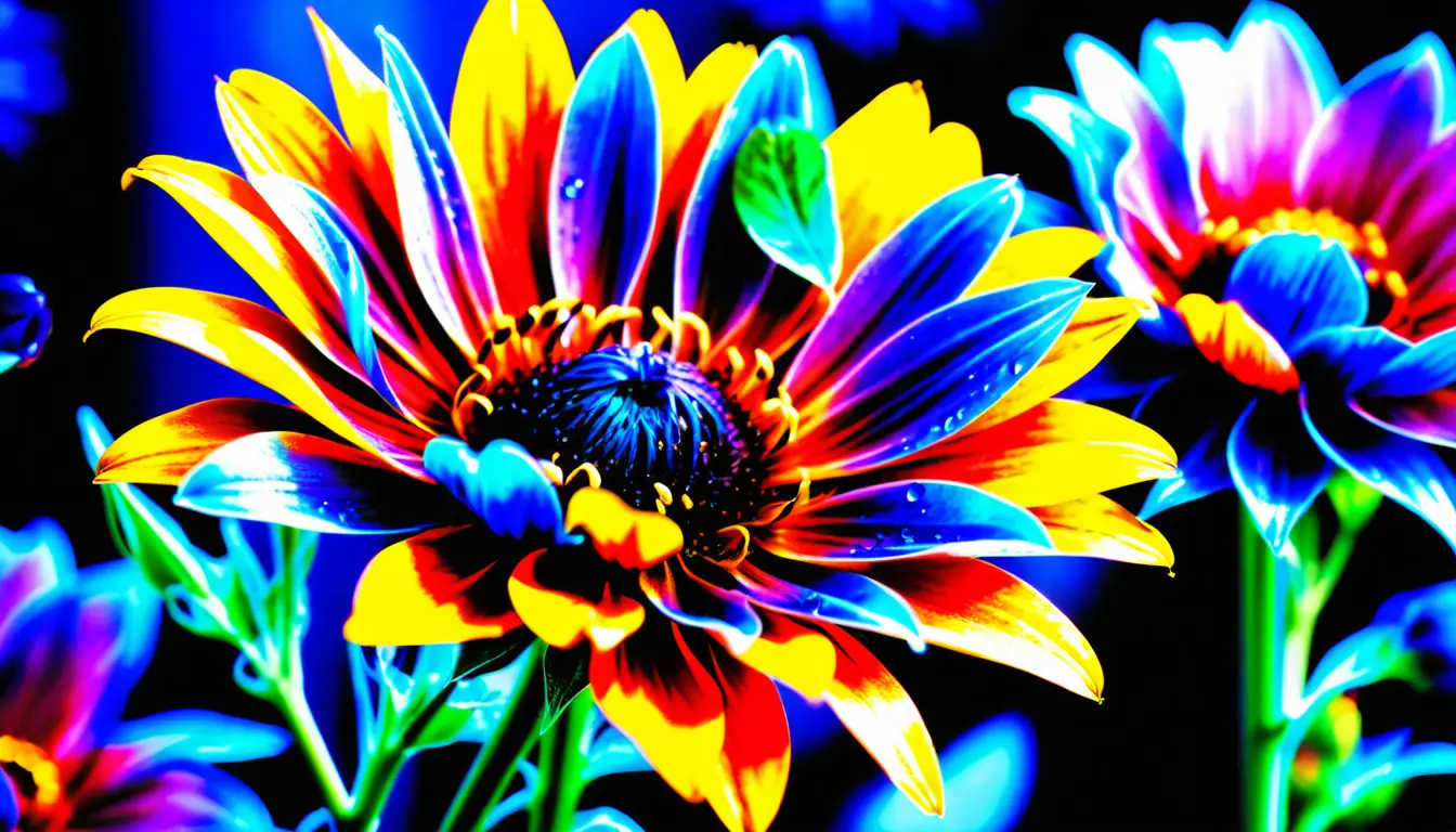 Fiori Vivaci in Primo Piano dai Colori Esplosivi