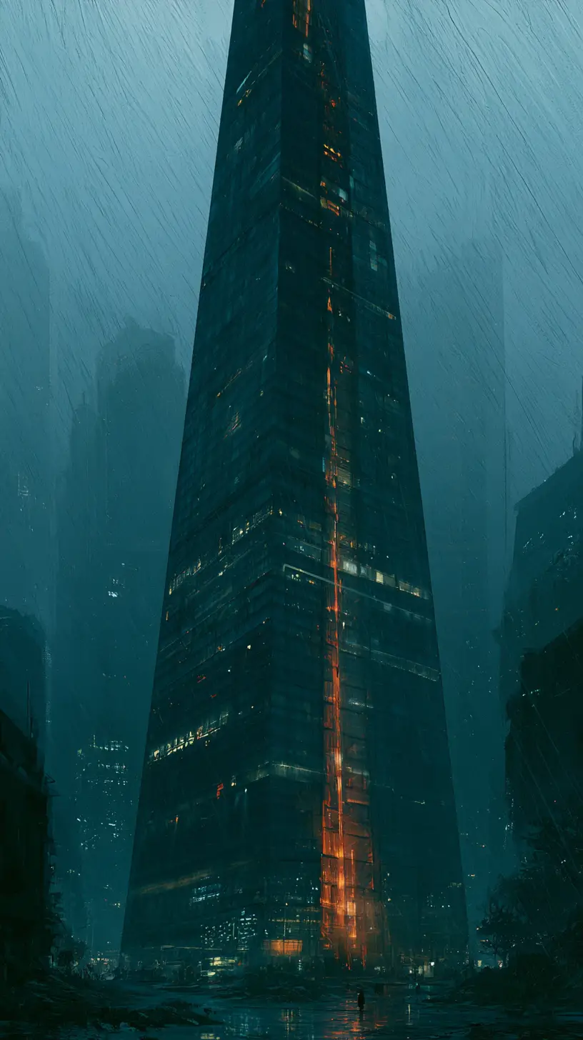 Futuristischer Blick auf die Zeit in einer fernen Firmenära