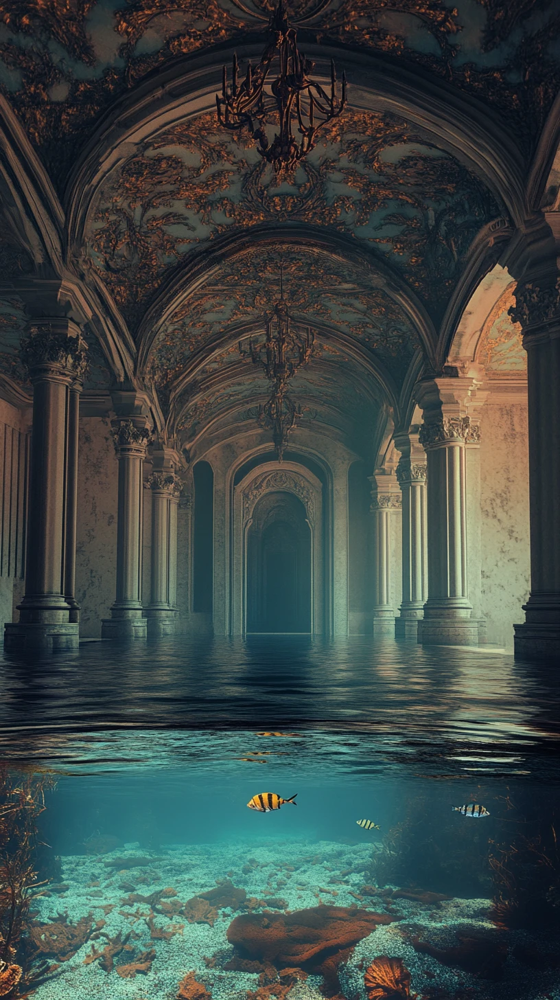 Ilusão visual surreal com design ambíguo de figura e fundo
