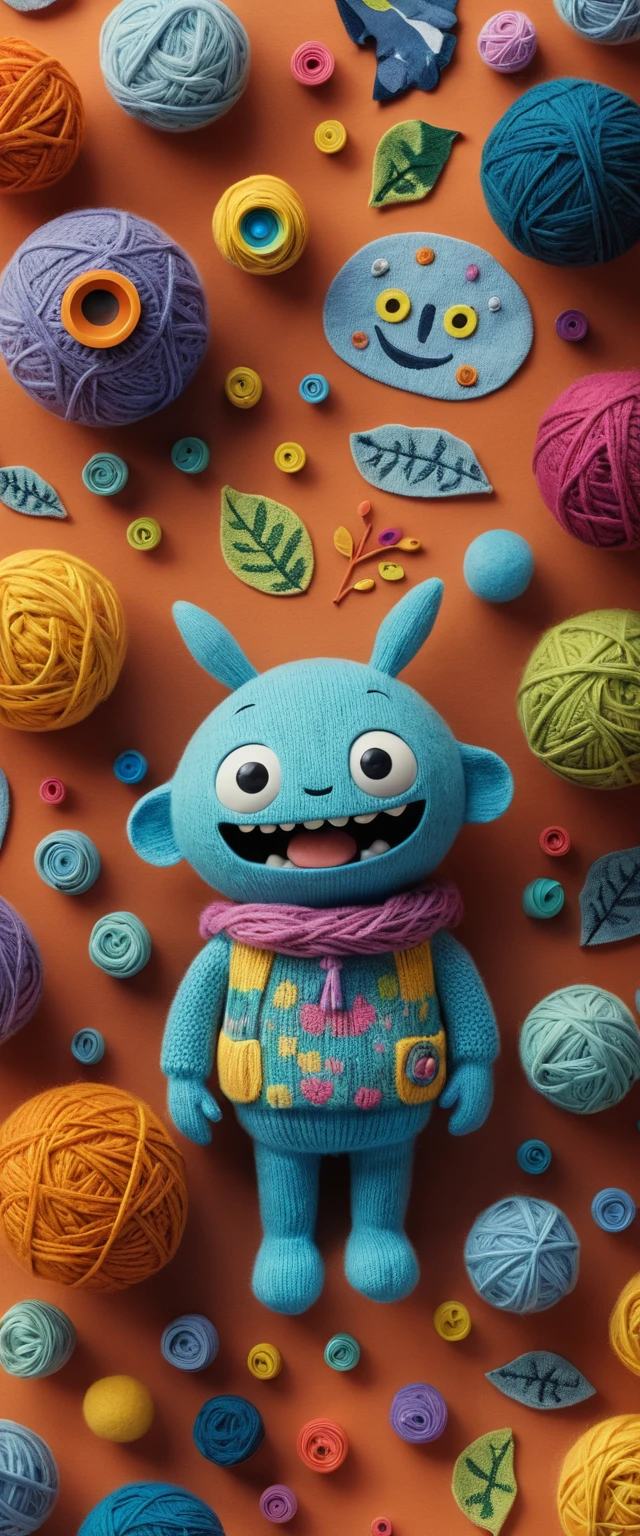 Adorable héroïne technologique dans un monde de fantasy 3D ludique