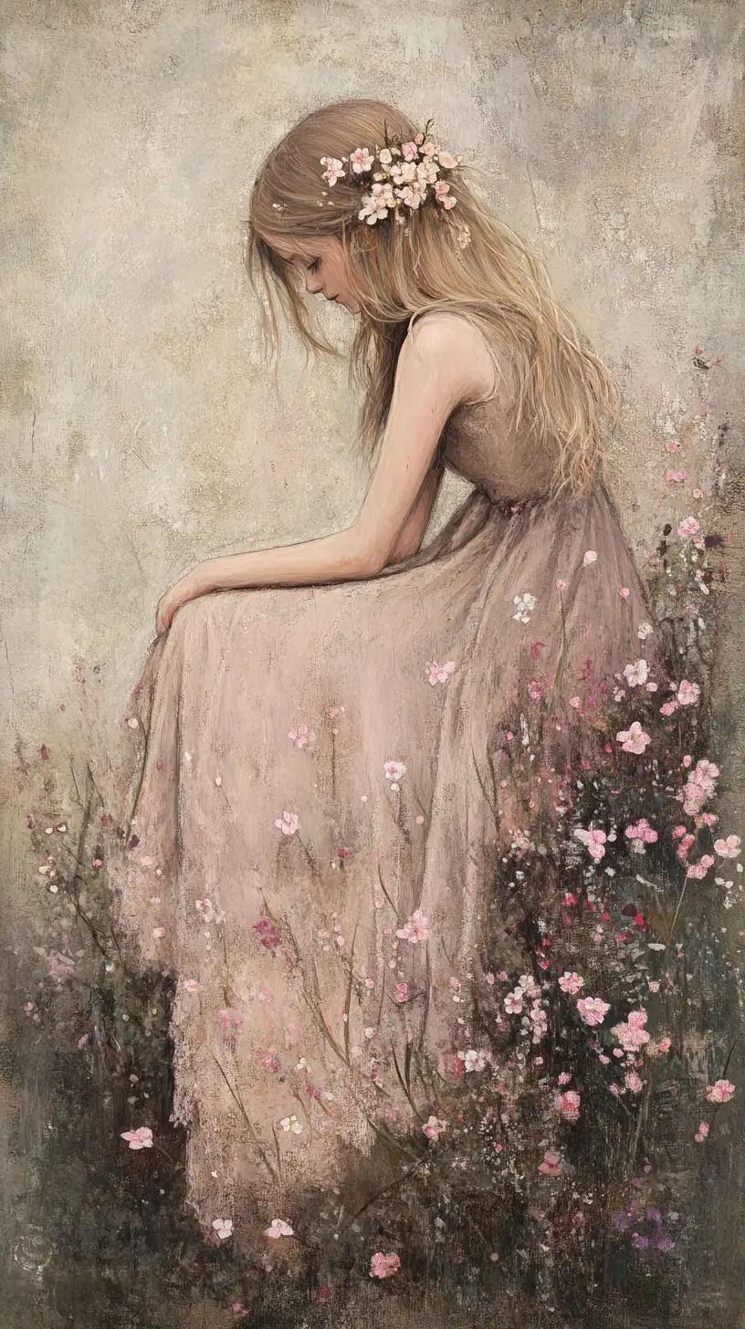 Dreamy Dark Fairy Forest In Soft Painterly Realism