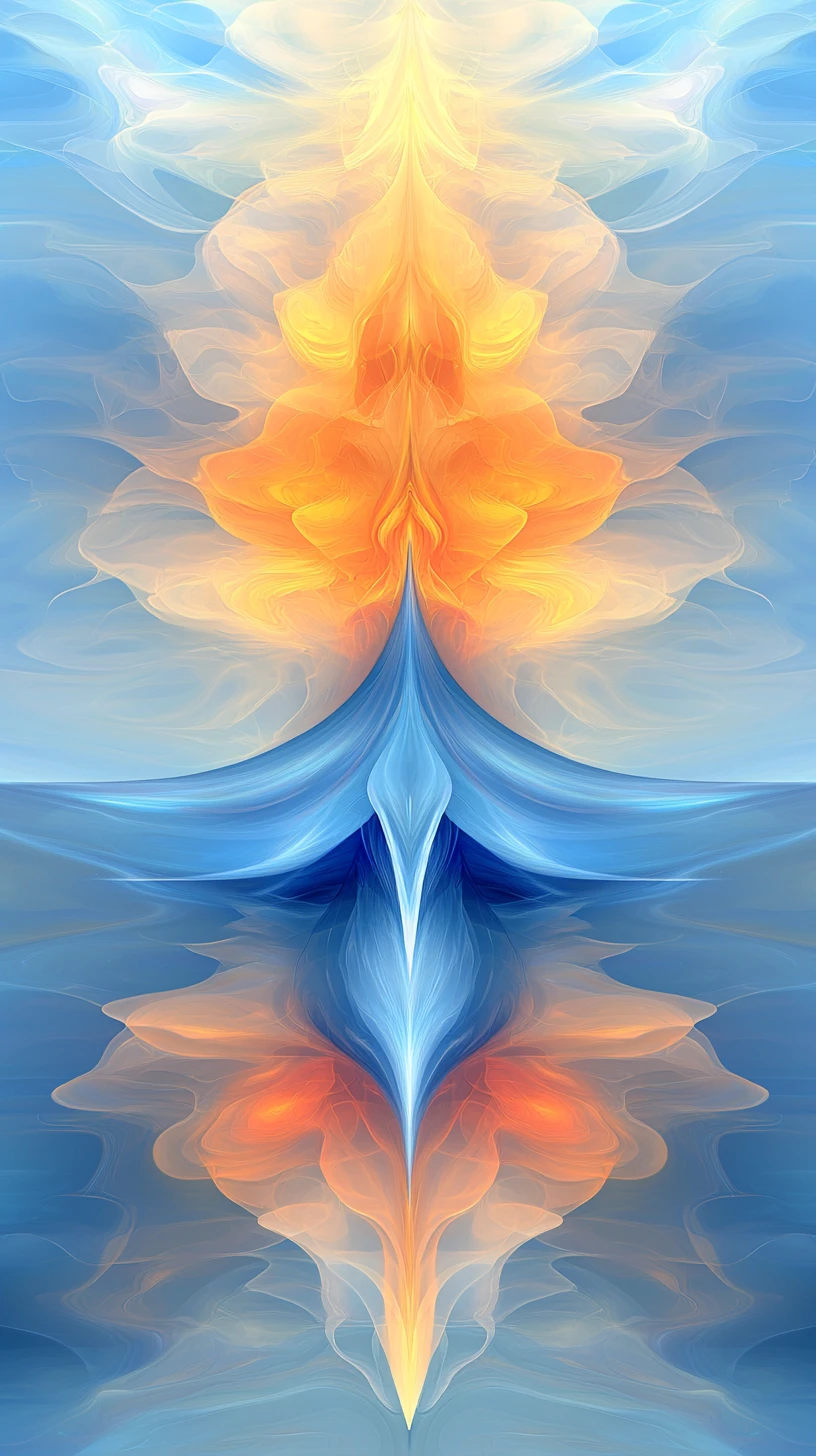 Surreales Raumschiff, das Dimensionen in einer schmelzenden kosmischen Landschaft durchquert