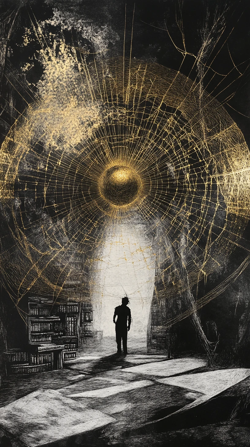 Aranha colossal revelada em um universo infinitamente tecido