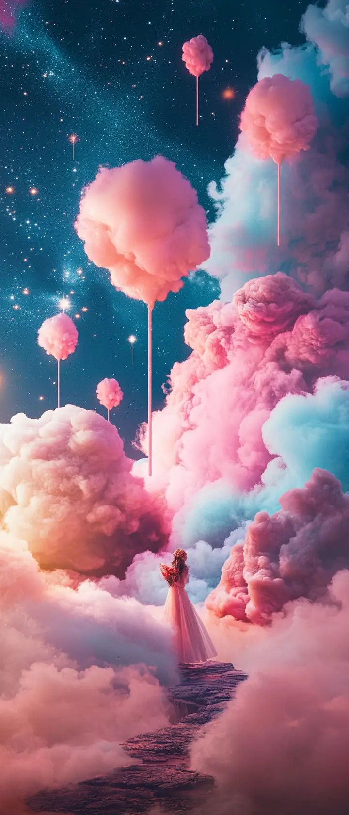 充滿超現實感的夢境風景・鮮豔粉彩色系攝影