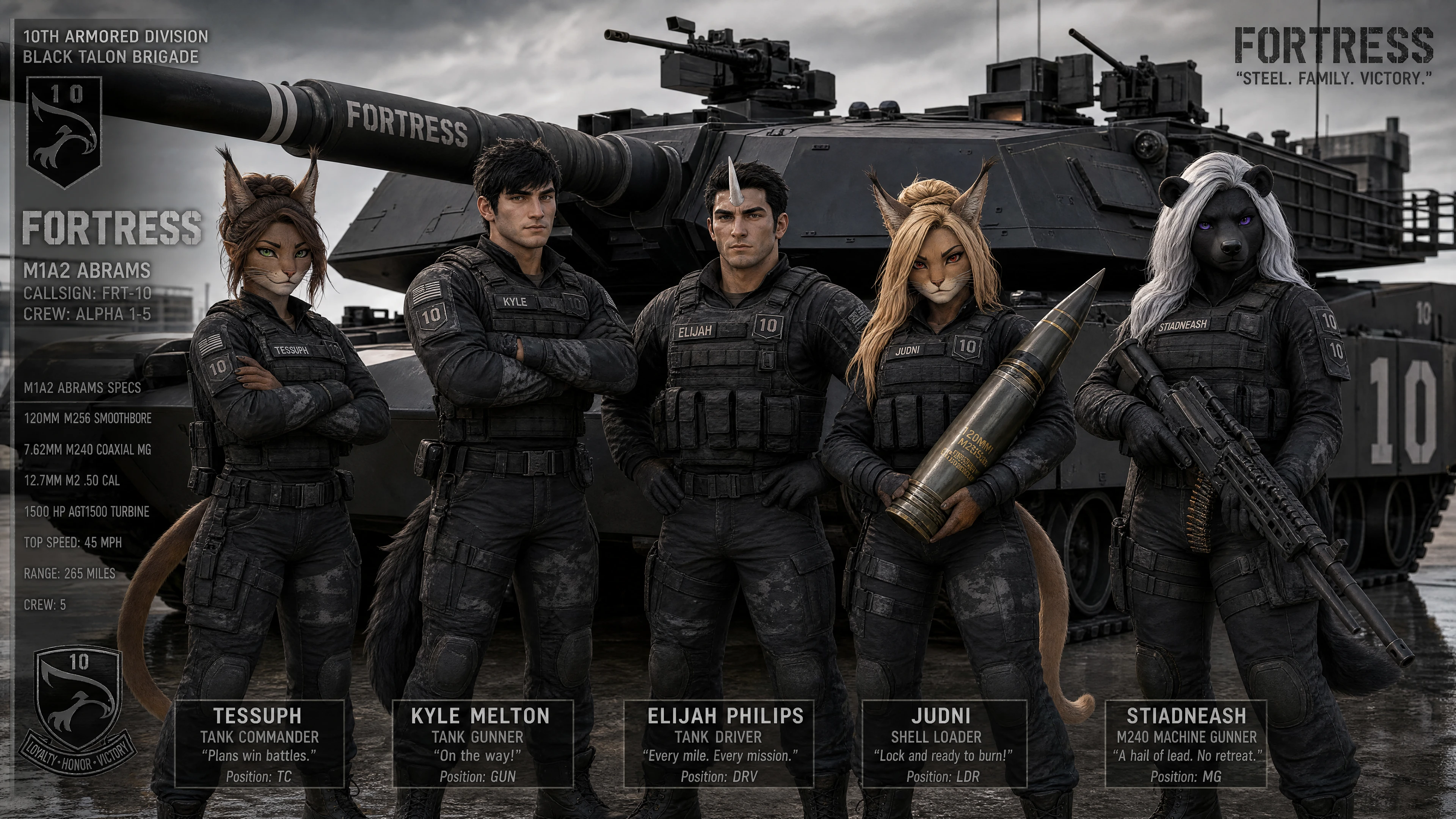 Comandante de tanque caracal feminina em uniforme militar