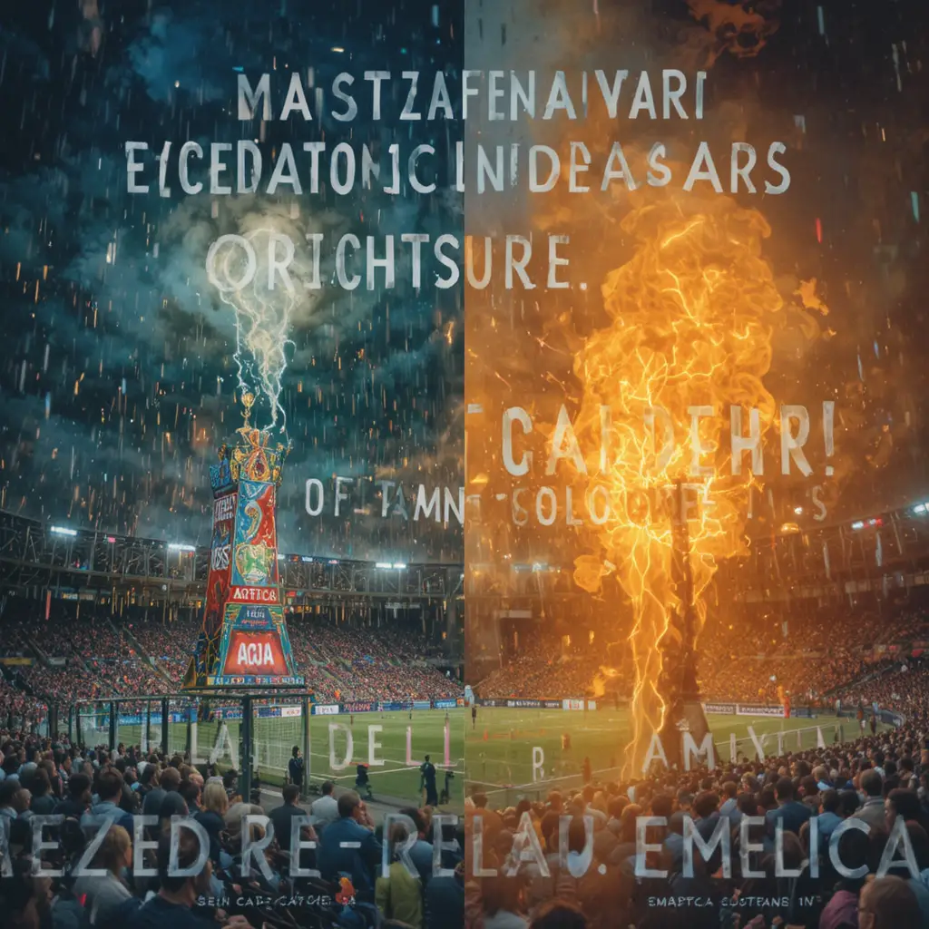Folla al Riparo All'interno dello Stadio Azteca Durante il Maltempo