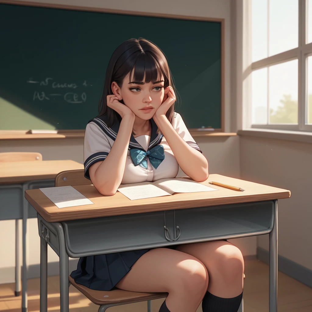 Studentessa sulla Cattedra Durante la Lezione di Educazione Sessuale