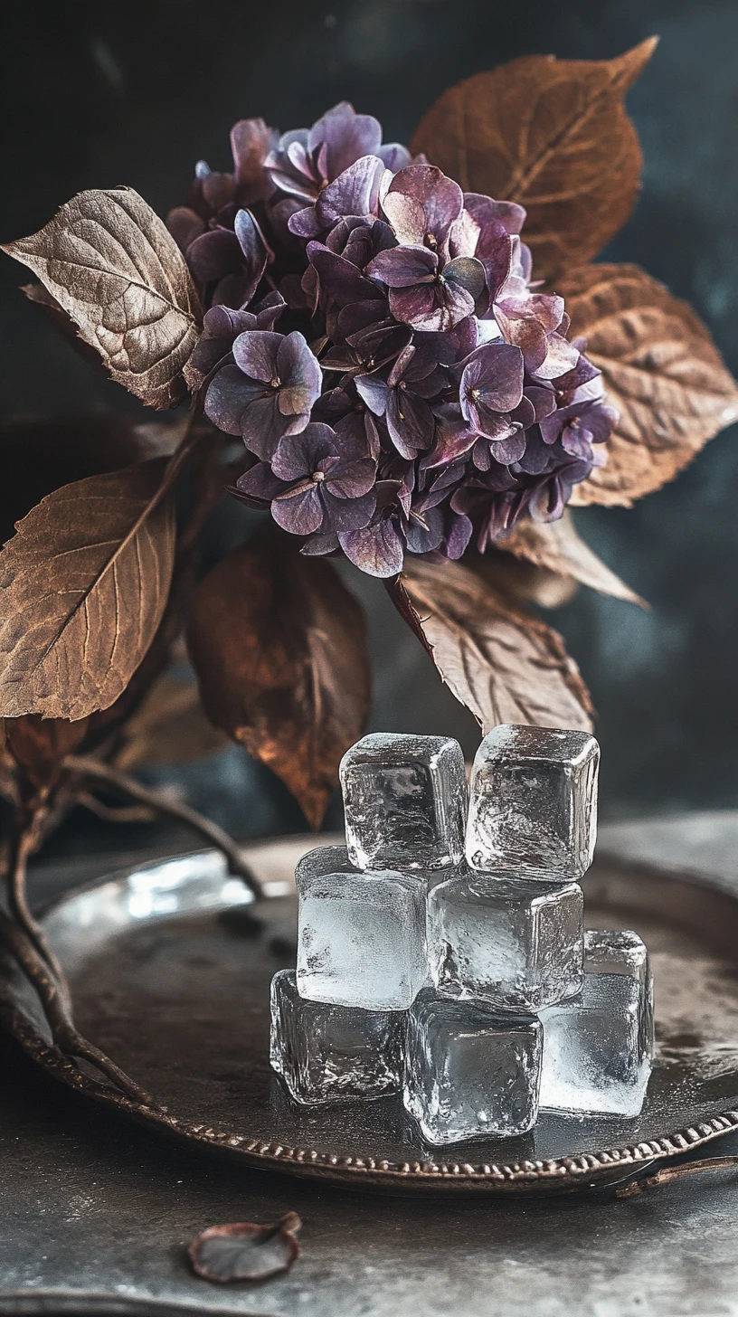 Máquina steampunk vintage com cubos de gelo de urso-polar