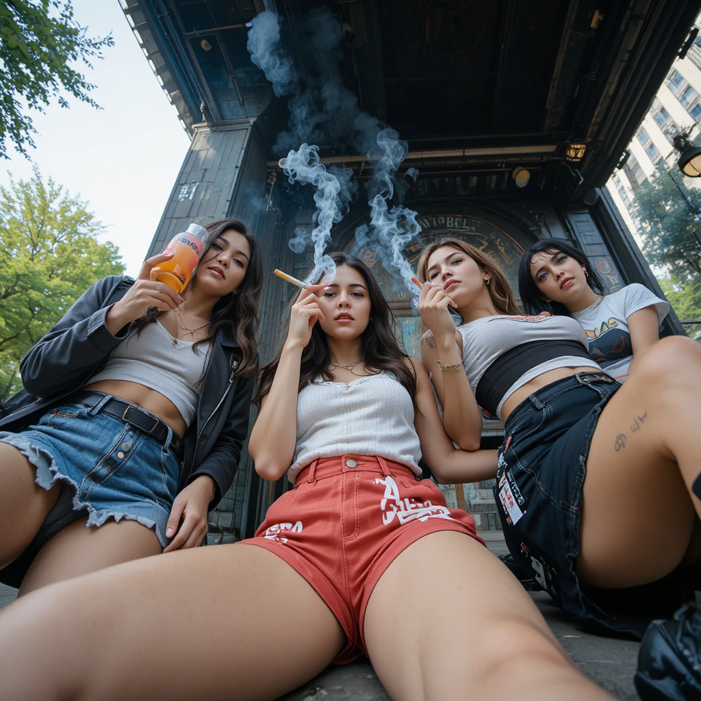 Komplett weibliche Rockband macht Pause im Stadtpark