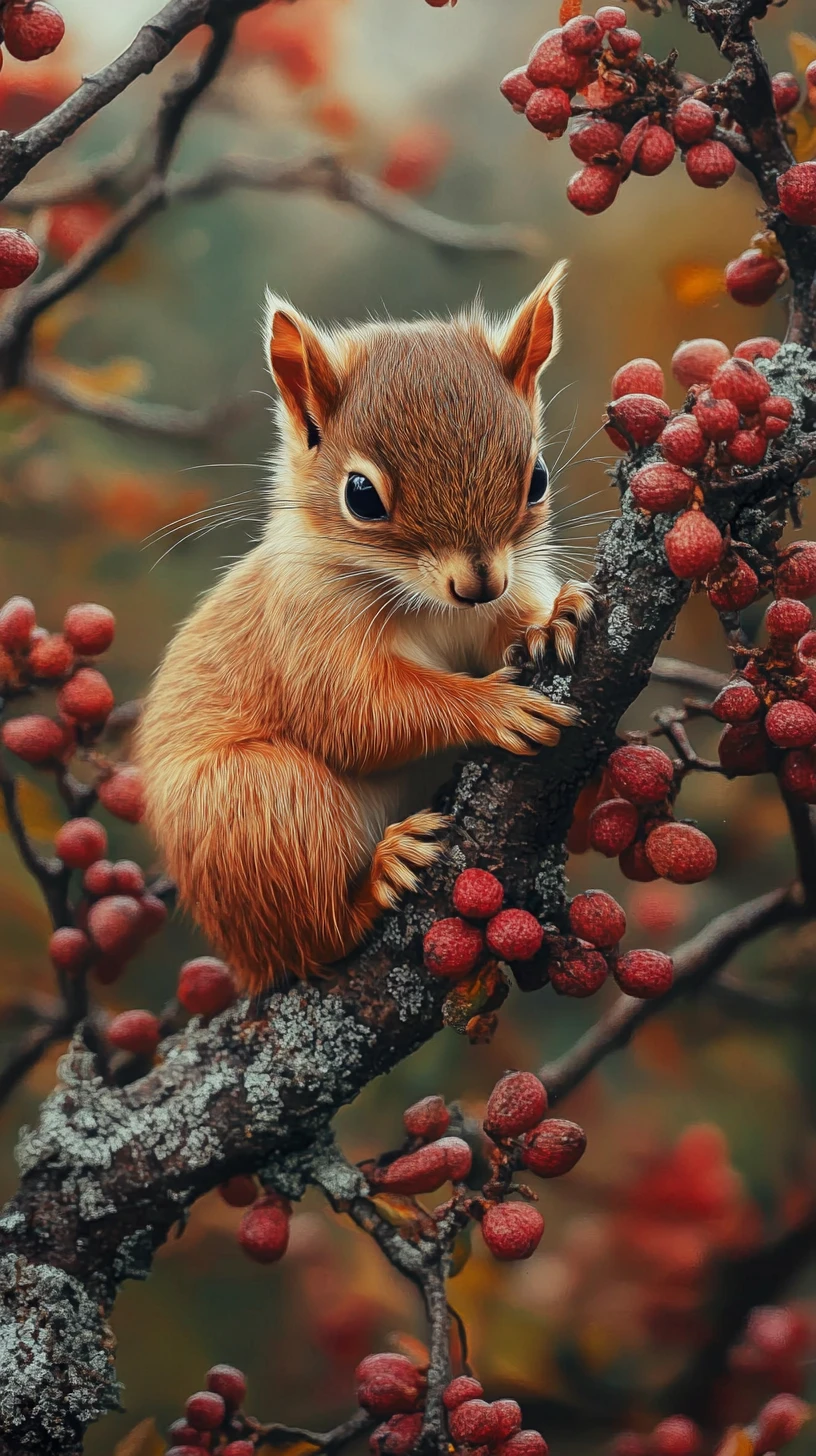 Animal fofo em ilustração painterly inspirada na natureza