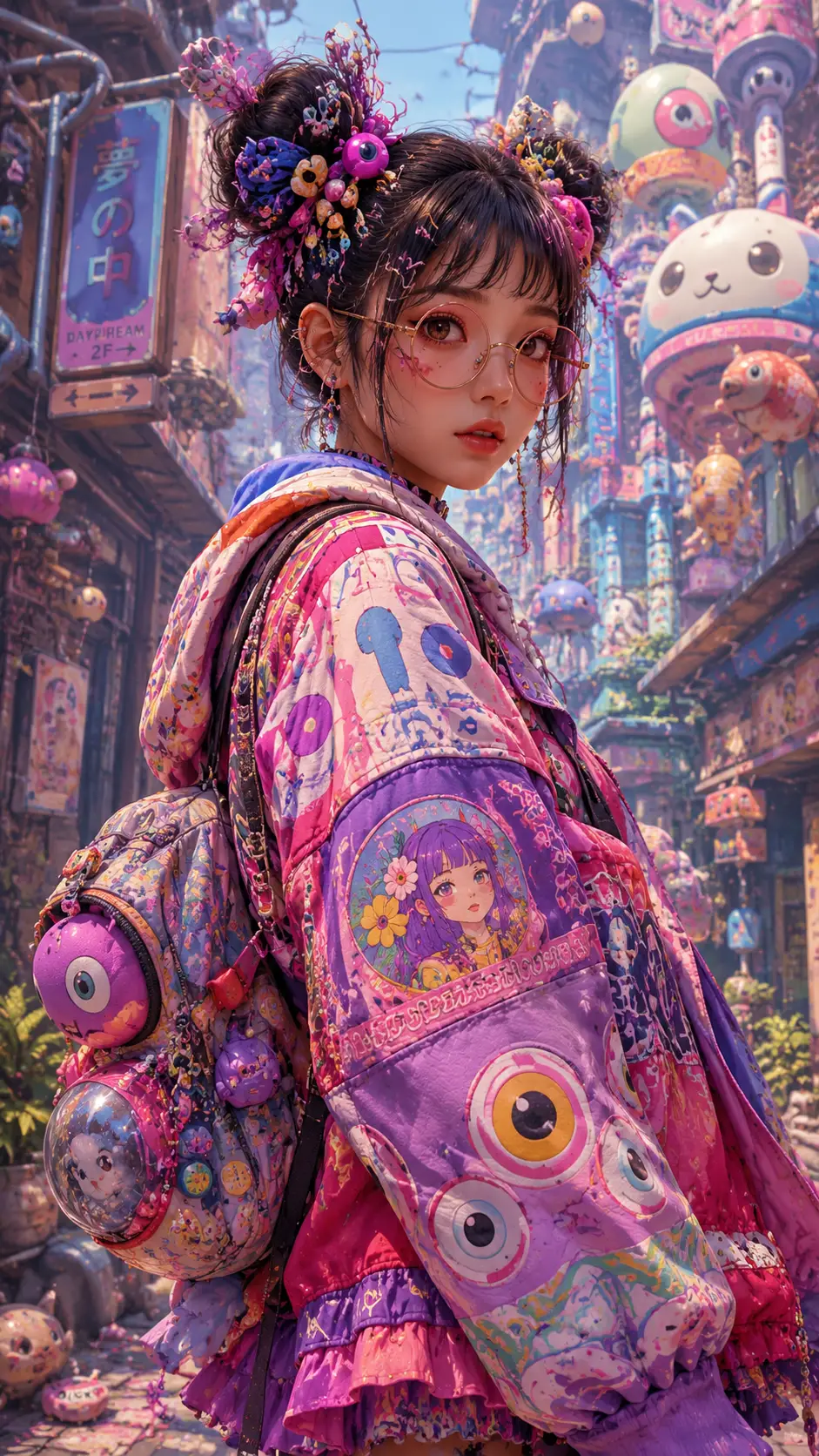 古靈精怪的動漫少女與繽紛迷幻時尚