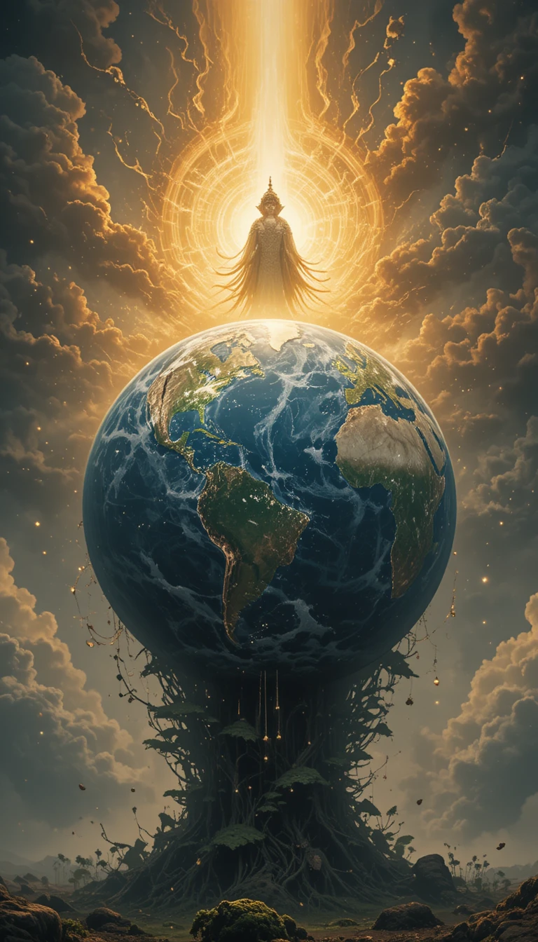Antiga visão mítica da Terra sustentada por virtudes sagradas