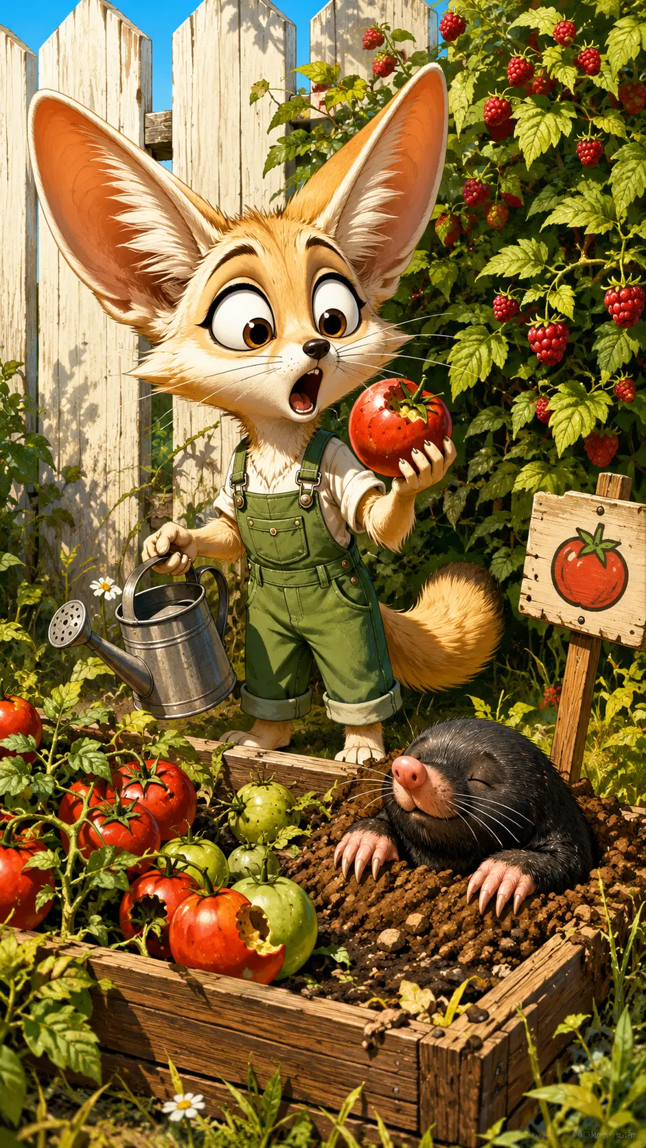 anthropomorphic fox