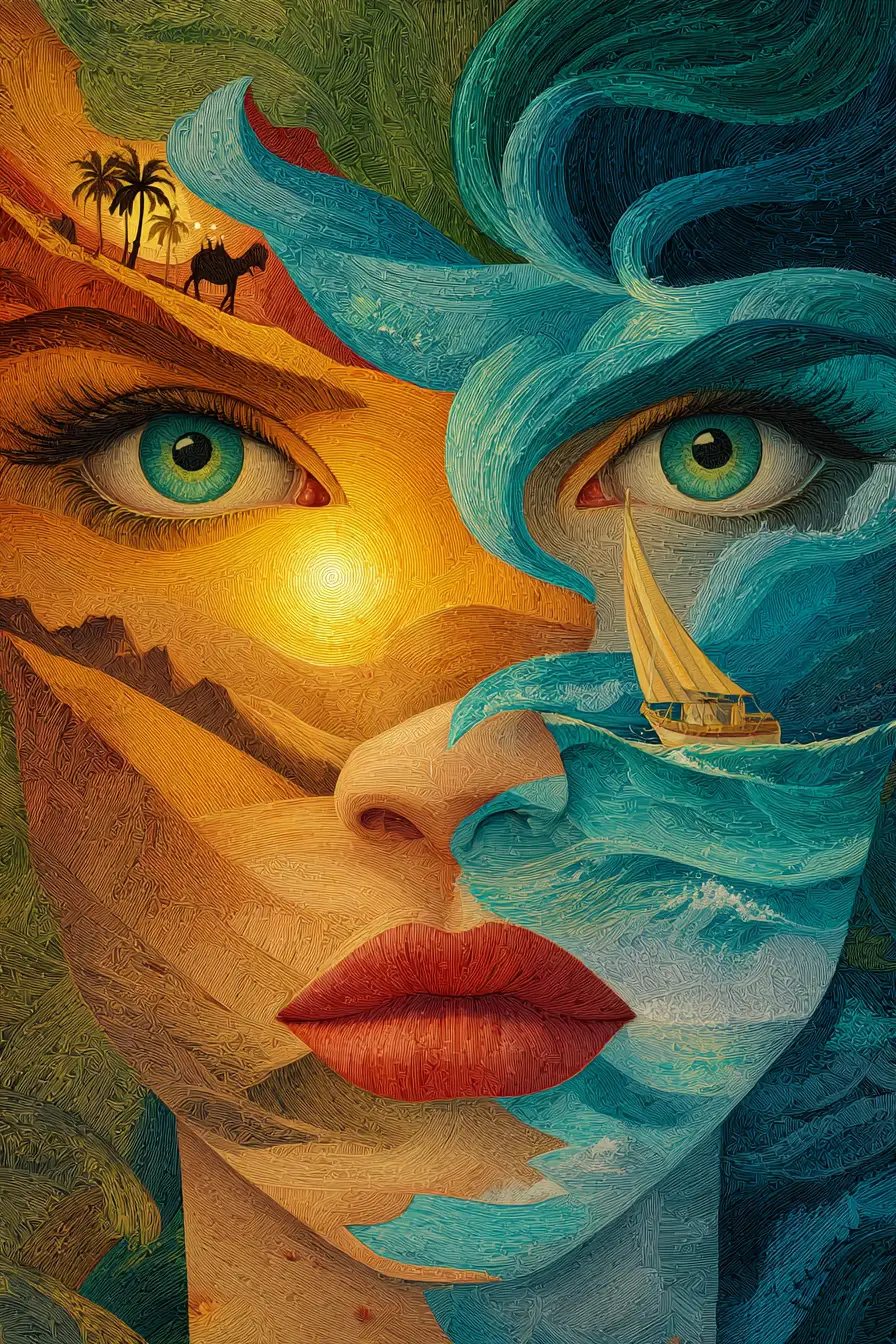 surreal woman