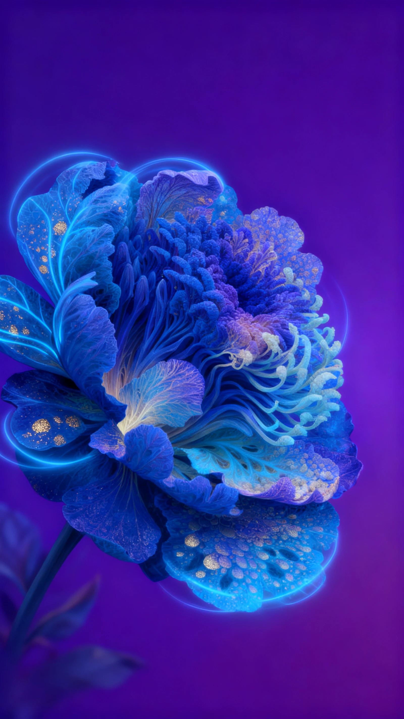 Wunderschöne Fantasieblume als digitale Illustration