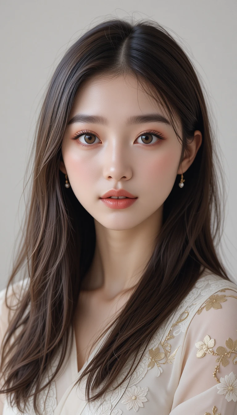 Serene Portrait Of A Beautiful Young Japanese Woman