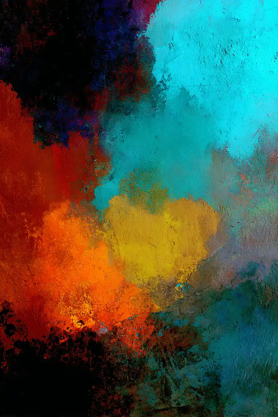 Surreal painting of a quiet moment between ending and beginning