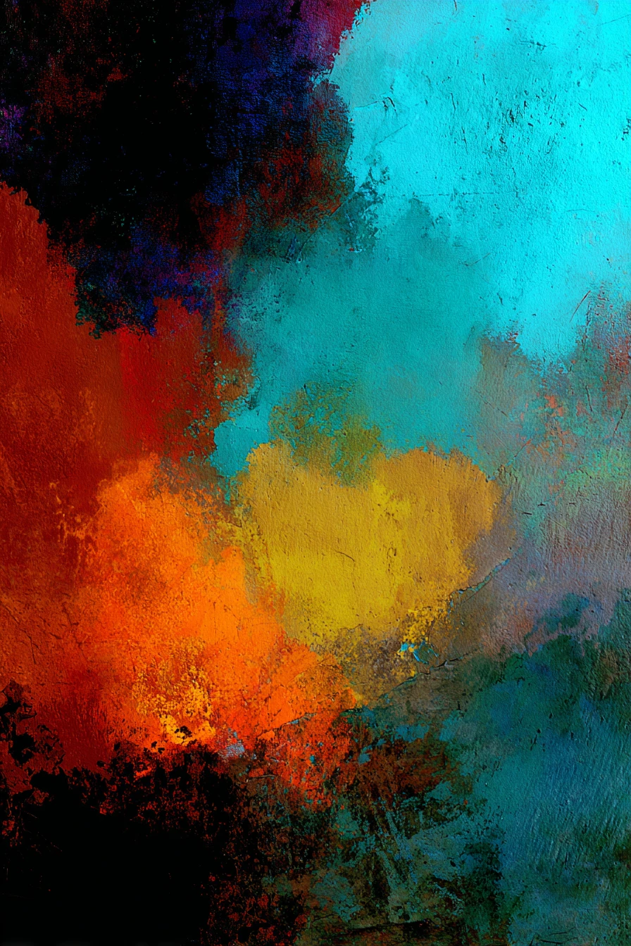 Surreal painting of a quiet moment between ending and beginning