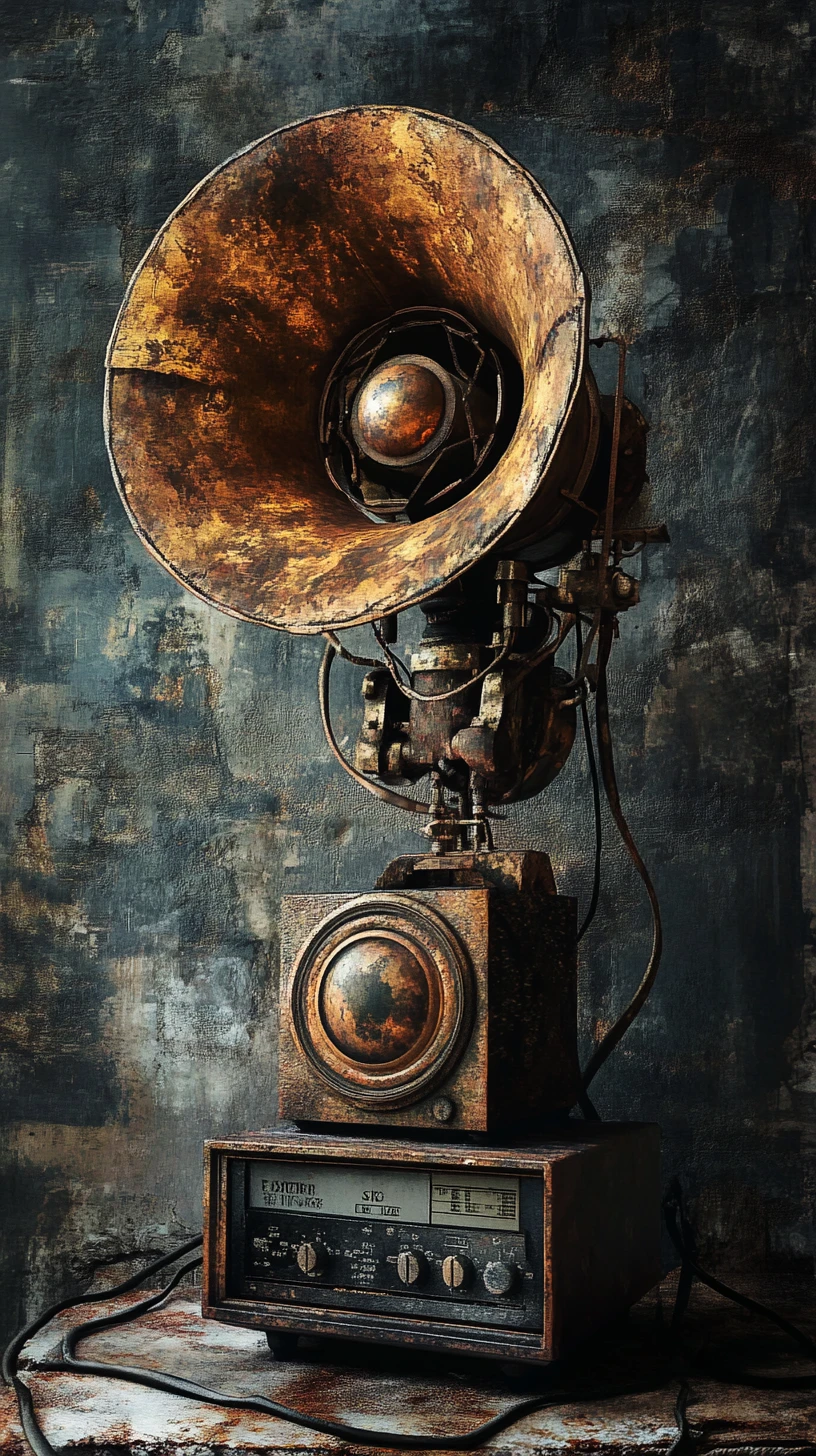Person by the radio waiting to hear loud music