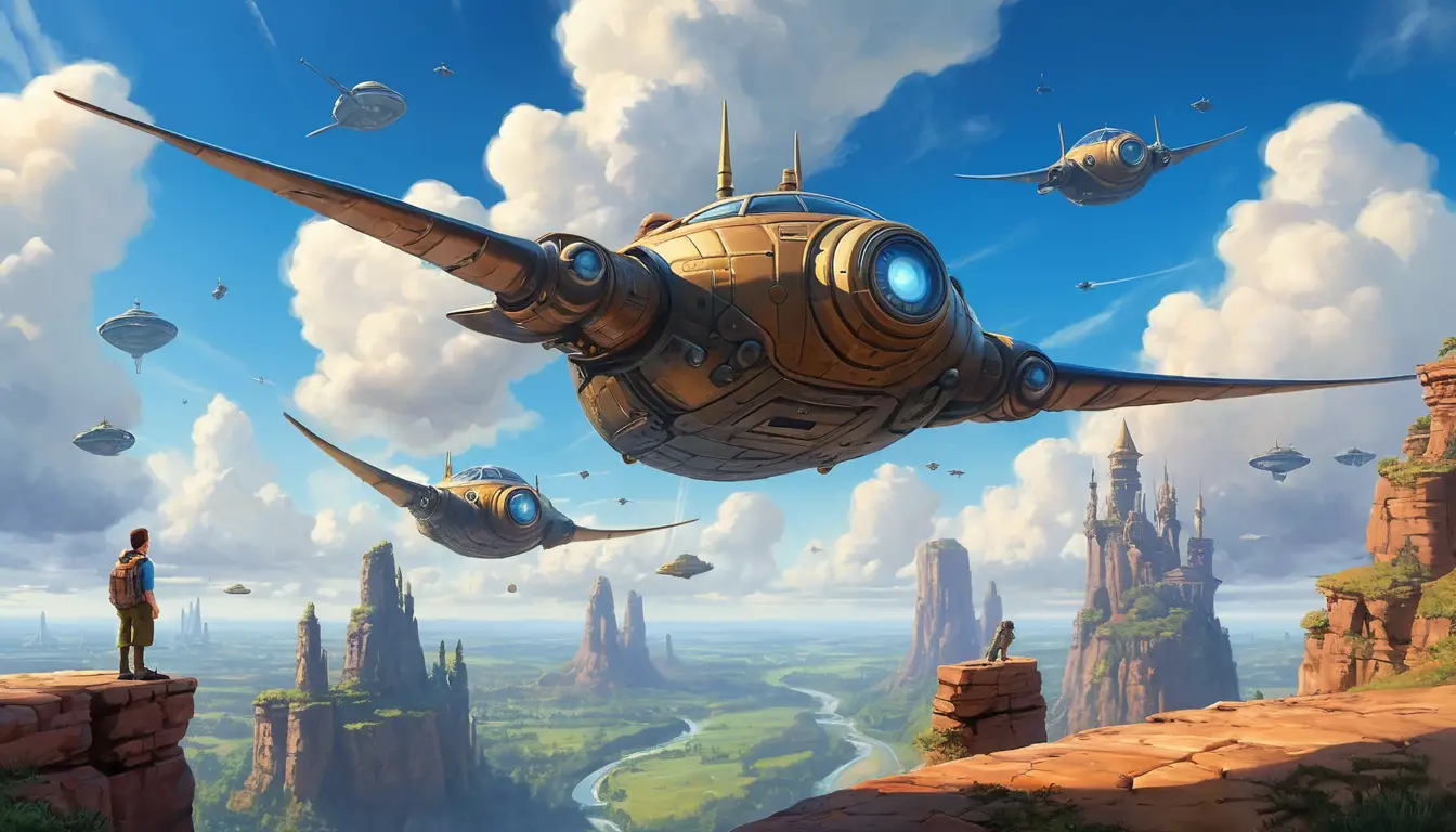 武裝平民仰望頭頂龐大的入侵 UFO 艦隊