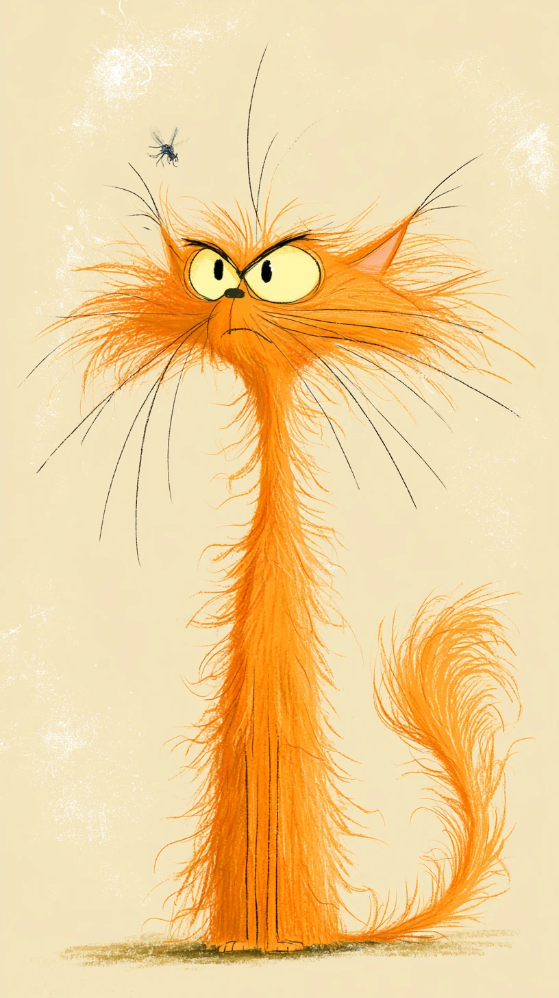 Playful torero cat in a whimsical cartoon illustration