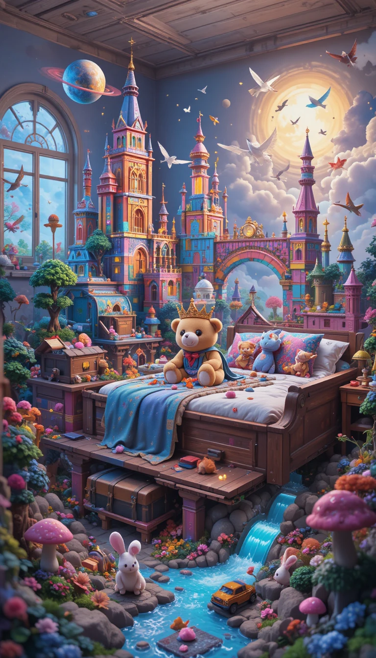 Quarto infantil se torna um reino secreto de fantasia cheio de magia
