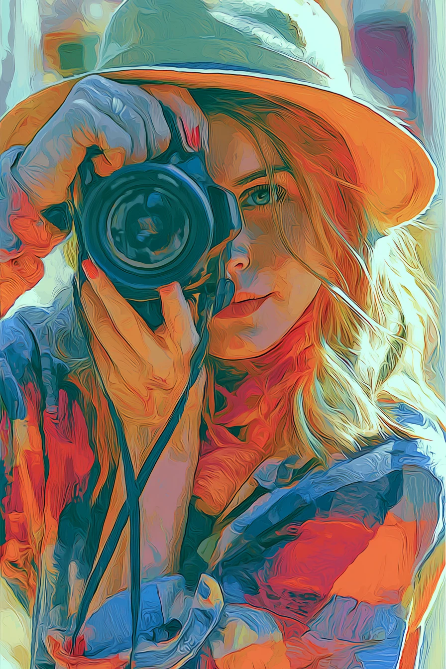 Illustrazione digitale vibrante con audace narrazione visiva creativa