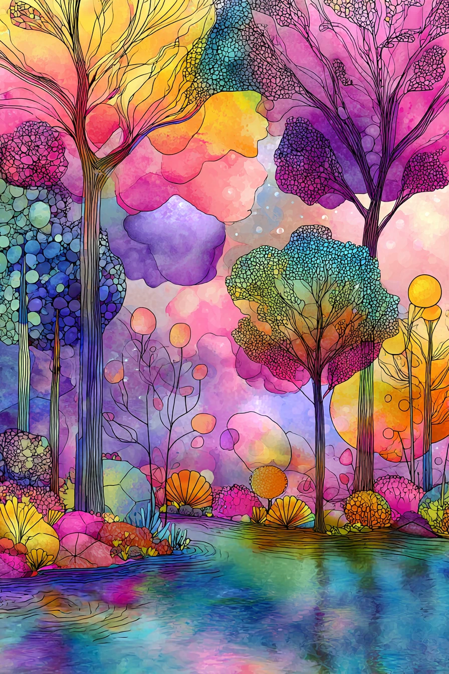Colorful digital illustration for modern social media visuals