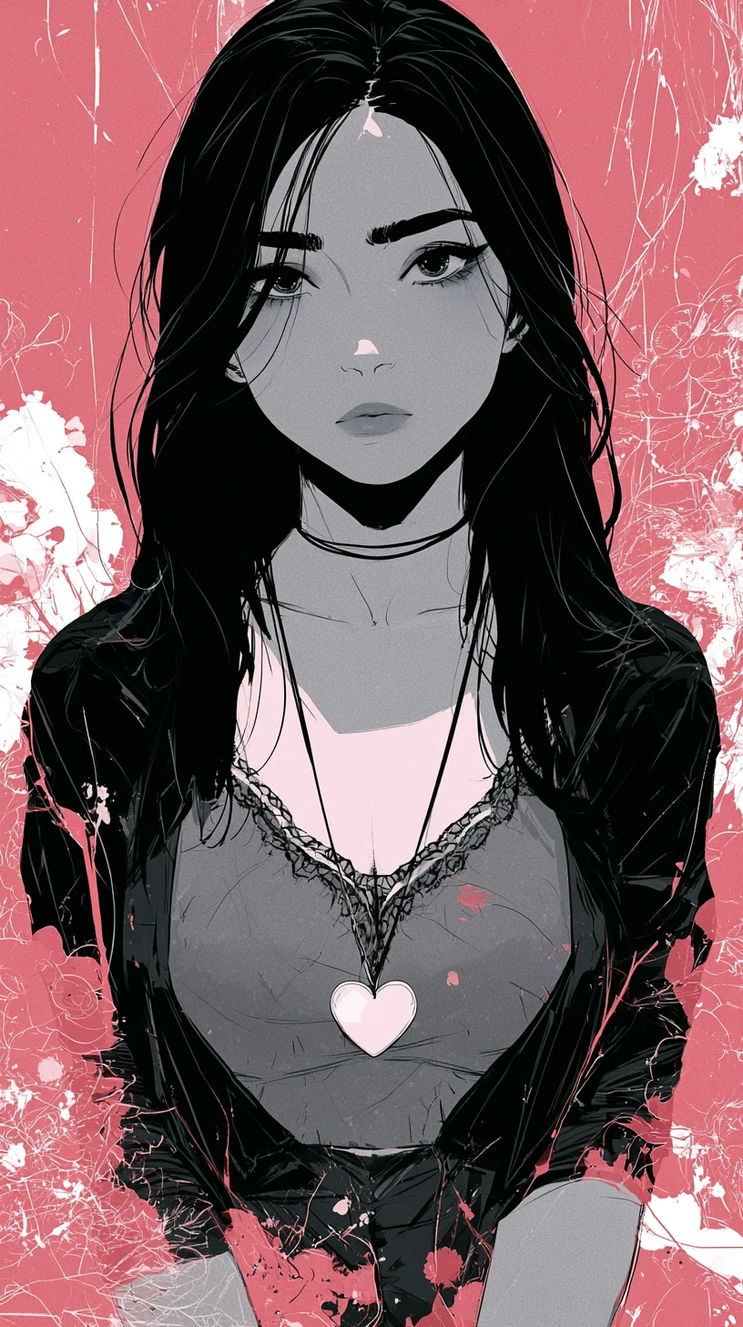Linda jovem entre o amor e o ódio fervilhante