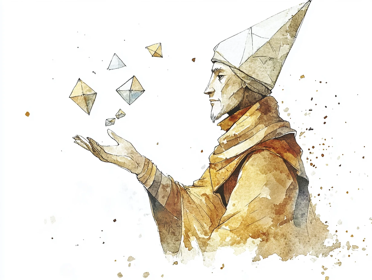 Roi des rêves en aquarelle façonné par le sable du désert