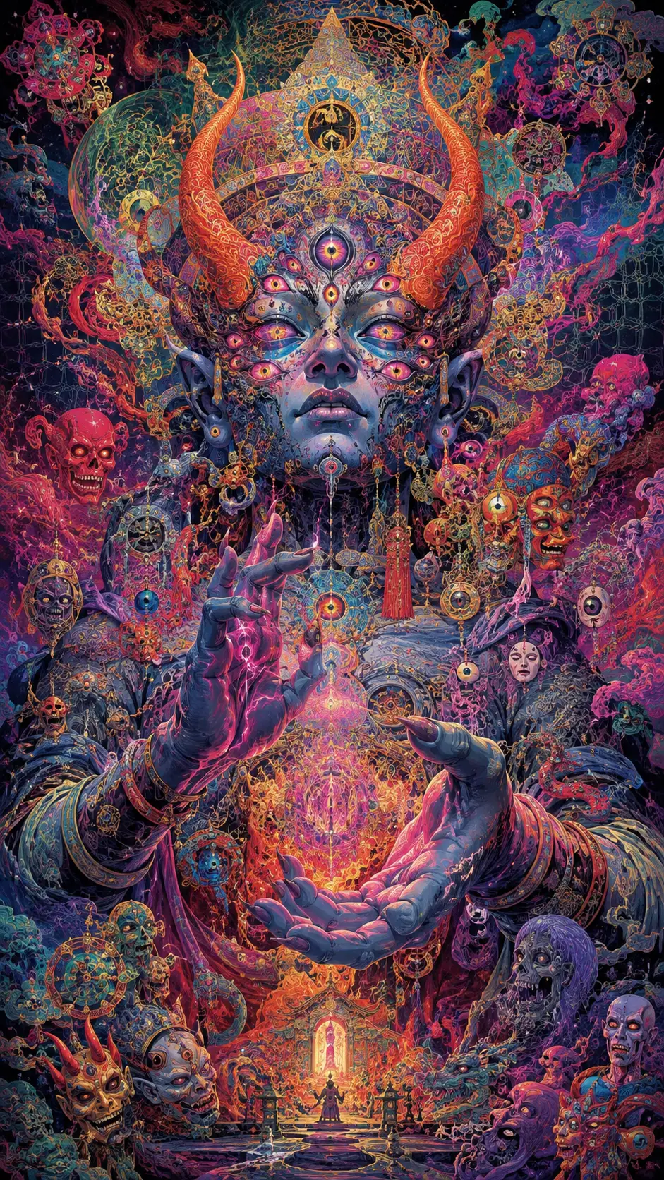 從旋繞神話錦緞中崛起的巨型魔王