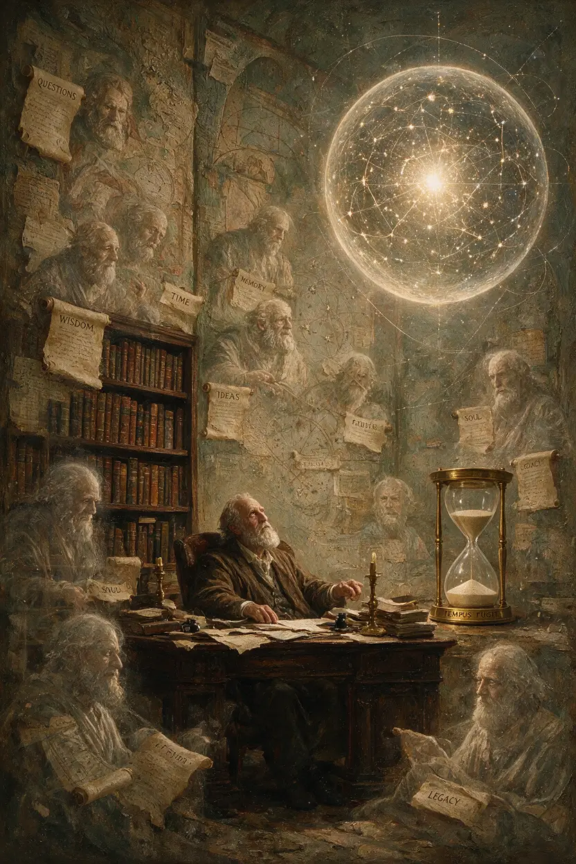 Philosopher In A Surreal Chamber Of Memories And Ideas